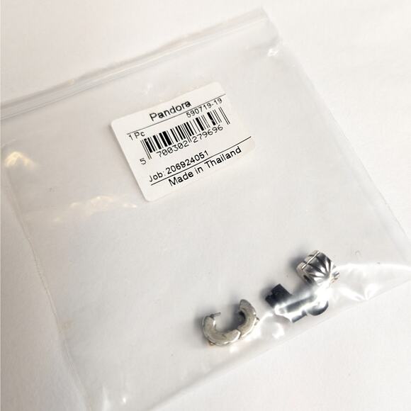 2PC Pandora Silver and Gold Sunburst Charms (Retired) - Picture 3 of 7